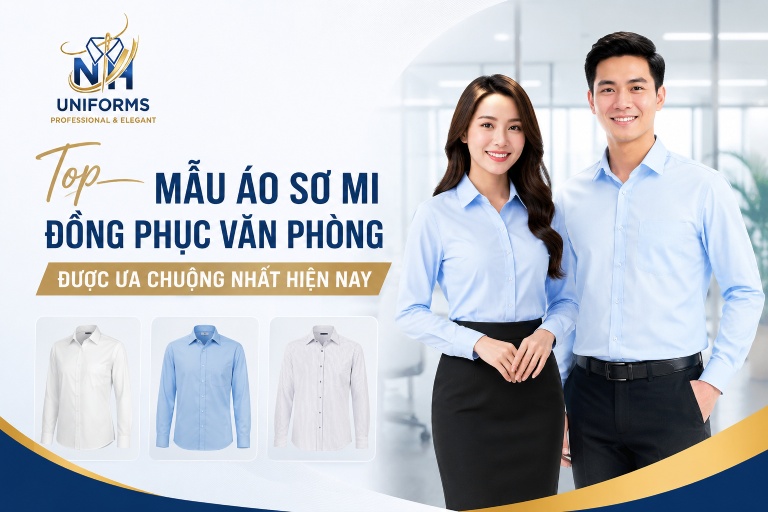 Top Mẫu Áo Sơ Mi Đồng Phục Văn Phòng Được Ưa Chuộng Nhất Hiện Nay