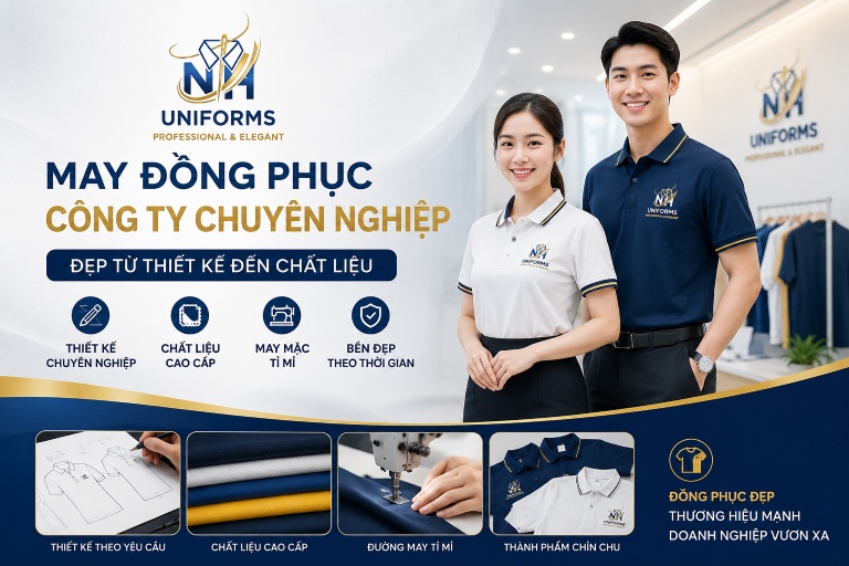 May Đồng Phục Công Ty Chuyên Nghiệp – Đẹp Từ Thiết Kế Đến Chất Liệu