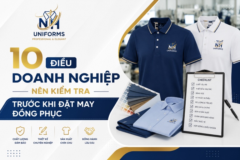 10 điều doanh nghiệp nên kiểm tra trước khi đặt may đồng phục