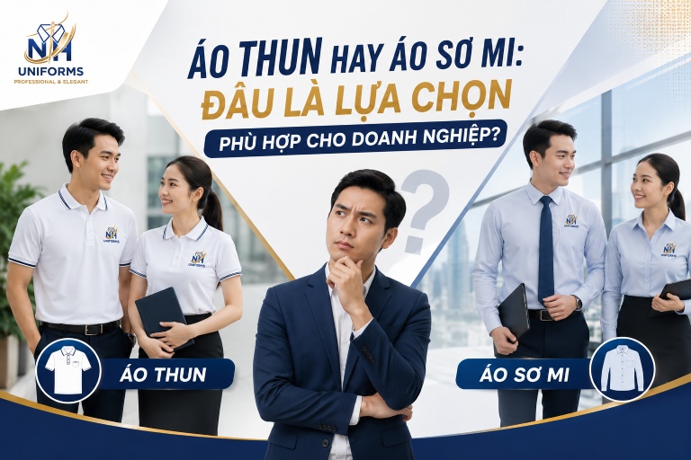 Áo thun hay áo sơ mi: Đâu là lựa chọn phù hợp cho doanh nghiệp?