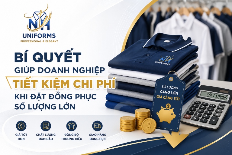 Bí quyết giúp doanh nghiệp tiết kiệm chi phí khi đặt đồng phục số lượng lớn