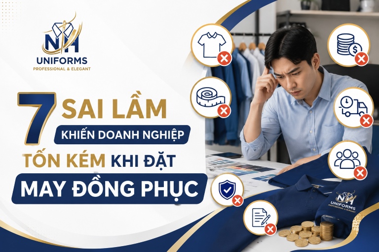 7 sai lầm khiến doanh nghiệp tốn kém khi đặt may đồng phục