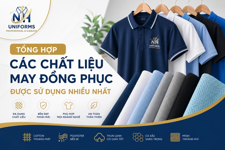 Tổng hợp các chất liệu may đồng phục được sử dụng nhiều nhất