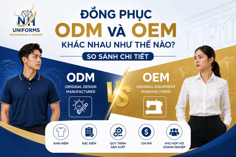 Đồng phục ODM và OEM khác nhau như thế nào? So sánh chi tiết
